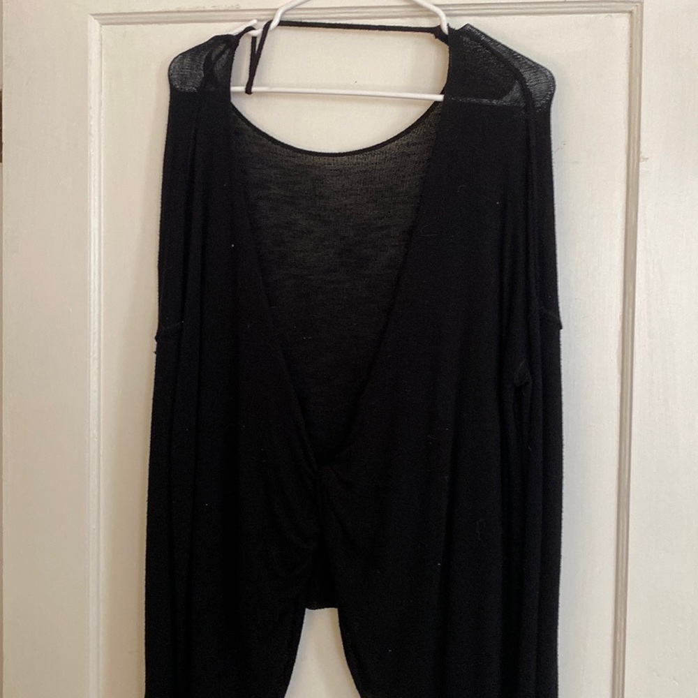 Backless sweater